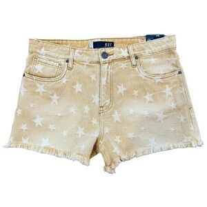 NWT KUT From The Kloth Jane High Rise Western Star Print Denim Jean Shorts 8